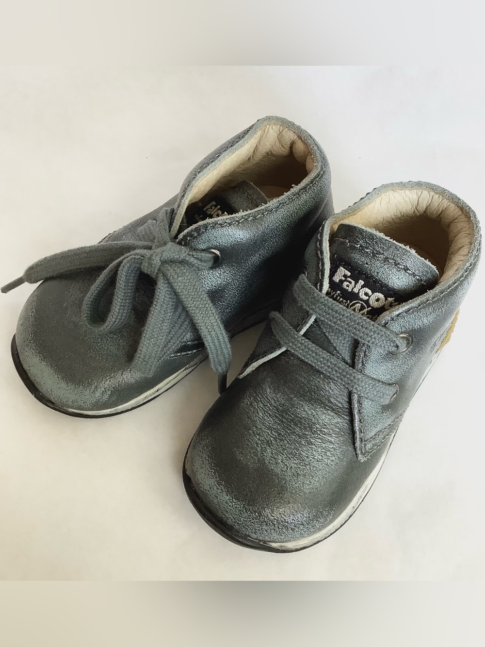 Falcotto by Naturino baby walker distressed leather NWT